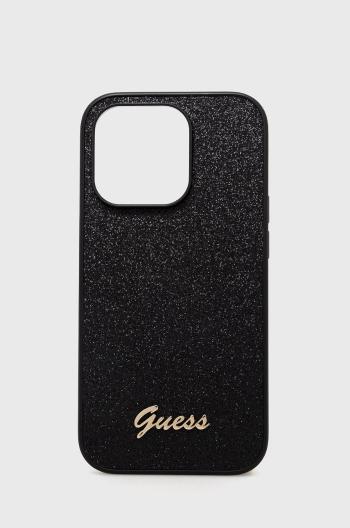 Puzdro na mobil Guess Iphone 14 Pro 6,1" čierna farba