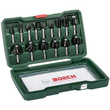 Bosch 15-dielna súprava fréz z tvrdokovu (stopka 8 mm) (2.607.019.469)