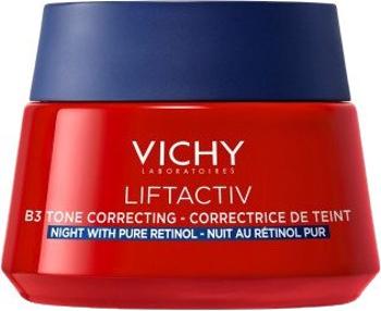 VICHY LIFTACTIV B3 Nočný tónovací krém s čistým retinolom pre obnovu buniek na hyperpigmentovanej pleti 50 ml