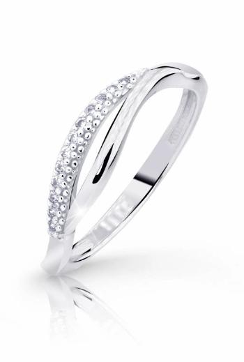 Cutie Diamonds Jemný prsteň z bieleho zlata s diamantmi DZ8054-10-X-2 54 mm