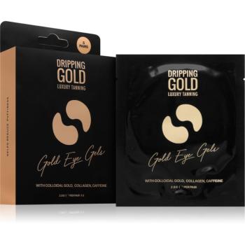 Dripping Gold Luxury Tanning Eye Gels spevňujúce gélové vankúšiky pod oči s hydratačným účinkom 5 ks