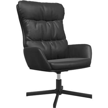 Relaxačné kreslo čierne umelá koža, 341187