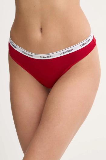 Brazílske nohavičky Calvin Klein Underwear červená farba, 000QD5246E