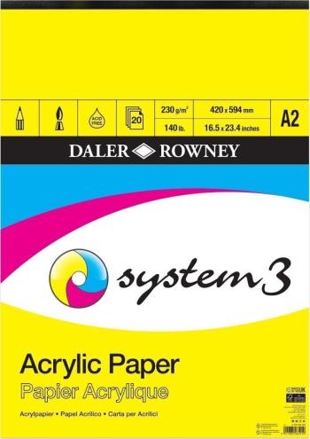 Daler Rowney System3 Acrylic System3 Skicár A2 230 g
