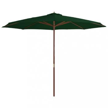 Slnečník Ø 350 cm látka / drevo Dekorhome
