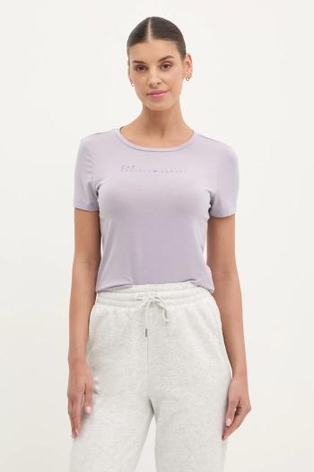 Tričko EA7 Emporio Armani dámske, fialová farba, AF12945.7W000274