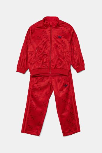 Detská tepláková súprava adidas Originals červená farba, JW0296