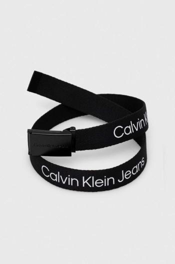 Detský opasok Calvin Klein Jeans čierna farba
