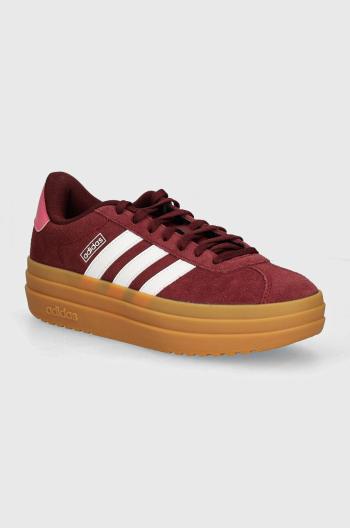 Detské tenisky adidas VL COURT BOLD bordová farba, IH4780