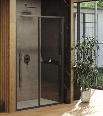 RAVAK - Blix Sprchové dvere Slim BLSDP2-120, 118-121 cm, čierna/číre sklo X0PMG0300Z1