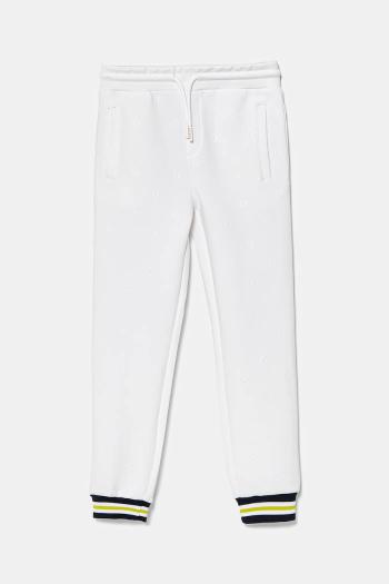 Detské tepláky Guess biela farba, vzorované, L5RQ12 KAZQ2
