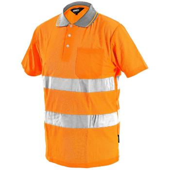 Canis (CXS) Reflexná polokošeľa DOVER - Oranžová | XXXL