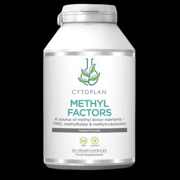 CYTOPLAN Metyl faktory - B1 + Betaín + B2 + B6 + Kyselina listová (L-metylfolát) + Vitamín B12 a Zinok 60 kapsúl