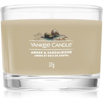 Yankee Candle Amber & Sandalwood votívna sviečka 37 g