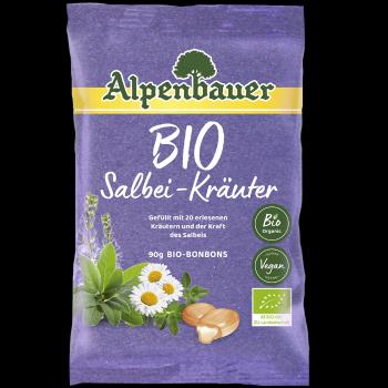 ALPENBAUER Prírodné cukríky šalvia a bylinky BIO 90 g