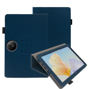 LEATHER Zaklápacie puzdro pre TCL NxtPaper 11 Plus tmavomodré