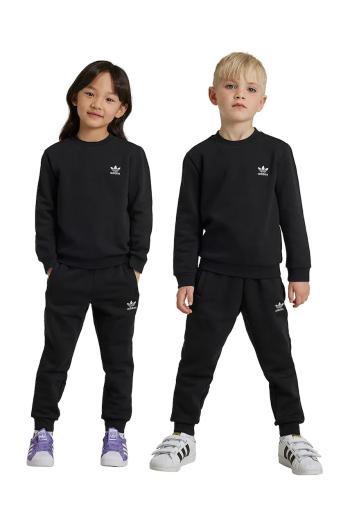 Detská tepláková súprava adidas Originals CREW SET čierna farba, IW1021
