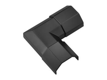 Rohová prípojka lišty GOOBAY 90781 Black