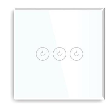 iQtech Millennium, WiFi 3× NoN vypínač Smartlife, biely (IQTJ027)