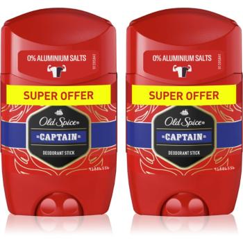 Old Spice Captain tuhý dezodorant pre mužov 2x50 ml