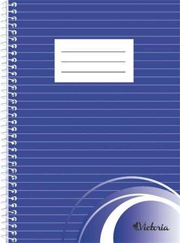 VICTORIA PAPER Spirálfüzet, A5, vonalas, 70 lap, VICTORIA PAPER