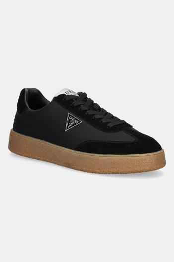 Kožené tenisky Guess WIMAN čierna farba, FMTWIM LEA12