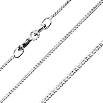 Retiazka zo zatočených okrúhlych očiek, zo striebra 925, šírka 0,8 mm, dĺžka 550 mm