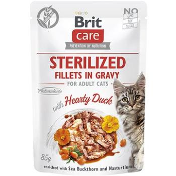 Brit Care Cat Sterilized Fillets in Gravy with Hearty Duck 85 g (8595602564972)