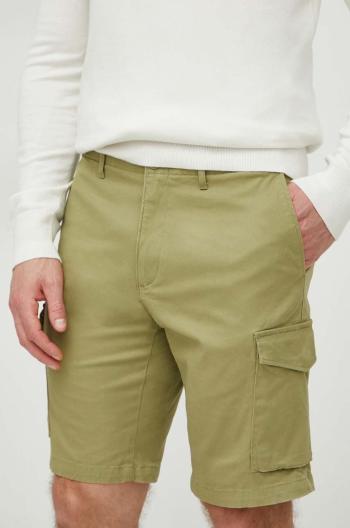 Šortky Tommy Hilfiger pánske, zelená farba, MW0MW23573