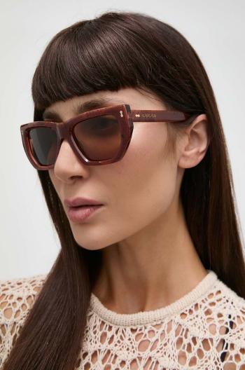 Slnečné okuliare Gucci dámske, ružová farba, GG1520S
