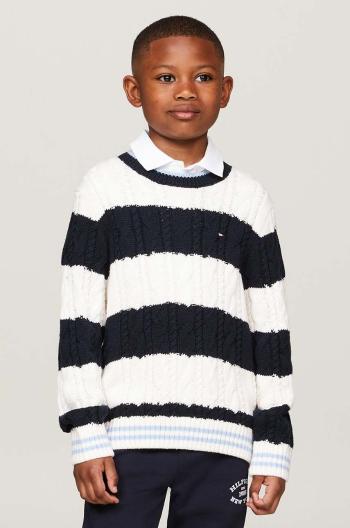 Detský sveter Tommy Hilfiger tmavomodrá farba, KB0KB09075