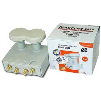 LNB Mascom Monoblock Quad MCM4QS01HD Gold 4.3° (CH20a1)