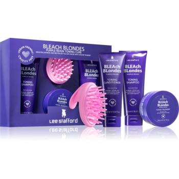 Lee Stafford Bleach Blondes Purple reign set neutralizeaza tonurile de galben