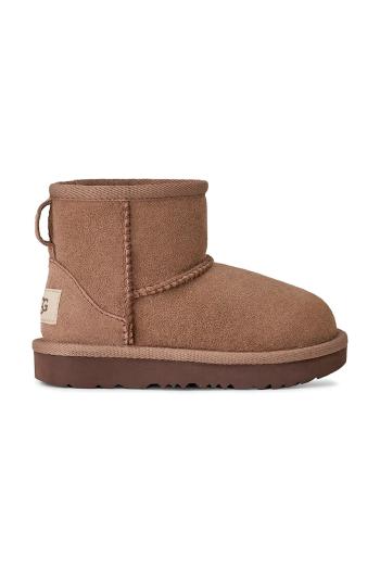 Detské semišové snehule UGG CLASSIC MINI II béžová farba, 1017715T