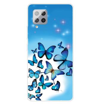 ART Silikónový kryt Samsung Galaxy A42 5G BLUE BUTTERFLY