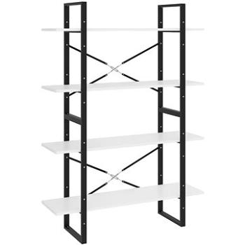 Shumee, so 4 policami biela, 100 × 30 × 140 cm, drevotrieska, 806477