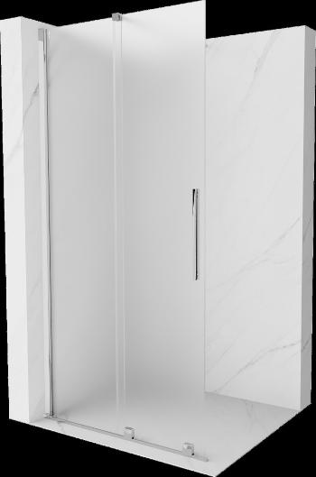 MEXEN/S - Velar Sprchová zástena posuvná Walk-in 100 x 200, dekor 8 mm, chróm 871-100-000-33-01