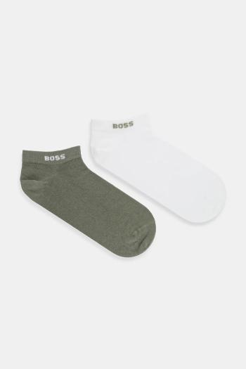 Ponožky BOSS 2-pak šedá farba, 50467730