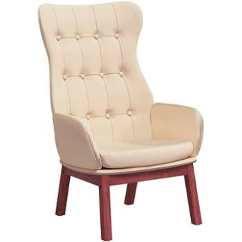 Relaxačné kreslo krémové textil, 341270