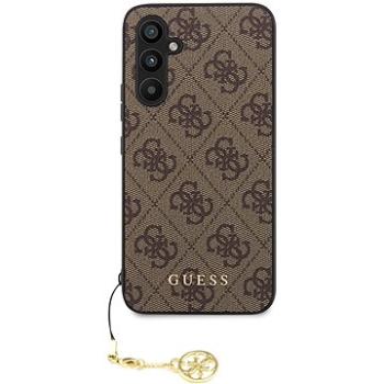 Guess 4G Charms Zadný Kryt na Samsung Galaxy A54 5G Brown (GUHCSA54GF4GBR)