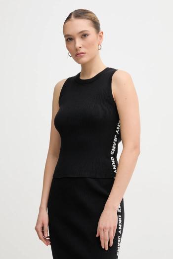 Top Dkny dámsky, čierna farba, DJ4R0115