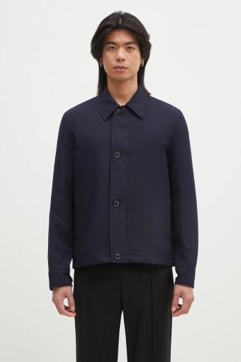 Vlnená bunda Paul Smith tmavomodrá farba, prechodná, M1R-403Z-P01746