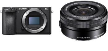 Digitális fényképezőgép Sony Alpha A6400 + E PZ 16–50 mm f/3,5–5,6 OSS fekete