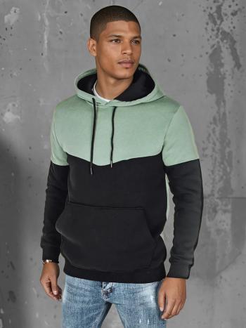 Pánska basic mint mikina s kapucňou Dstreet BX5876