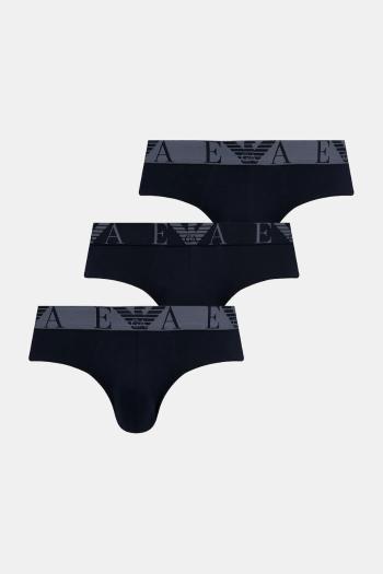 Slipy Emporio Armani Underwear 3-pak čierna farba, EM000258 AF10778