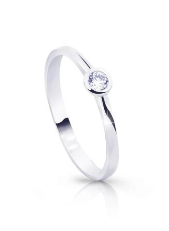 Cutie Diamonds Zásnubný prsteň z bieleho zlata s diamantom DZ8006-10-X-2 54 mm