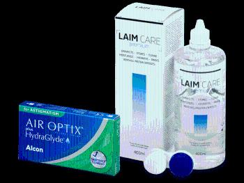 Air Optix plus HydraGlyde for Astigmatism (3 šošovky) + roztok Laim Care 400 ml