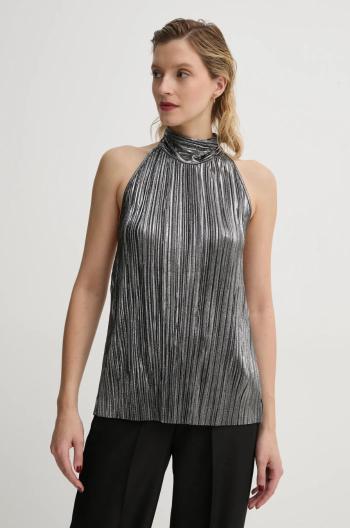 Blúzka Bruuns Bazaar Groundberry Duro top dámska, strieborná farba, jednofarebná, BBW3706