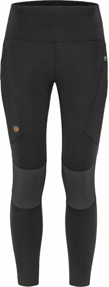 Fjällräven Abisko Trekking Tights Pro W Black/Iron Grey L Outdoorové nohavice