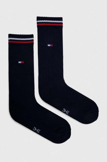 Ponožky Tommy Jeans 2-pak tmavomodrá farba, 701228176